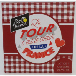 TOUR DE FRANCE - 4 coasters