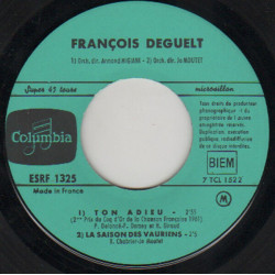 Coq D'Or de la Chanson Francaise 1961