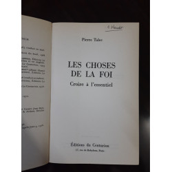 Les choses de la foi