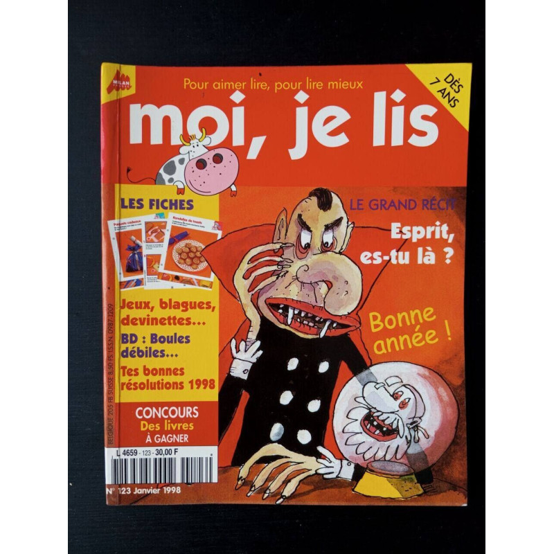 Moi je lis nº 123 / Janvier 1998