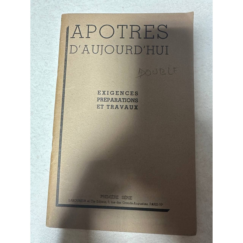 Apotres d'aujourd'hui
