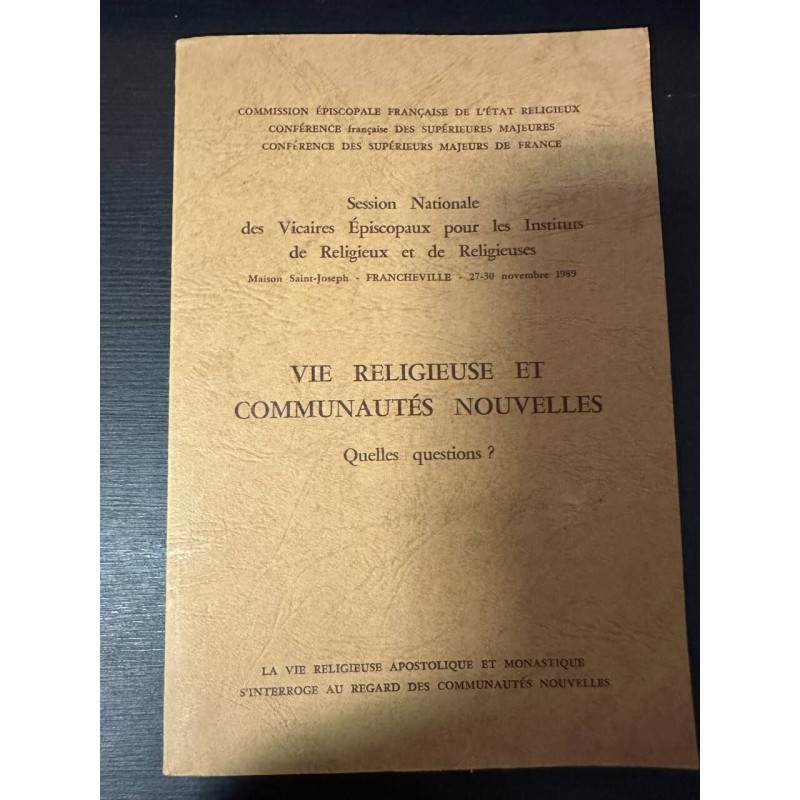 Vie religieuse et communautés nouvelles