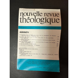 Nouvelle revue théologique 113e annee n°4 tome 103