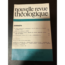 Nouvelle revue théologique 104e annee n°9 tome 94