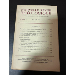 Nouvelle revue théologique 95e année n°3 tome 85