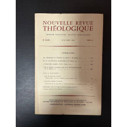 Nouvelle revue théologique 96e année n°6 tome 86