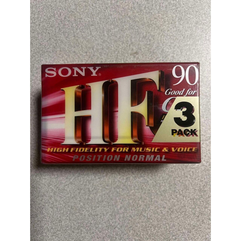 K7 Audio : Sony C-90 HF (90min) 3 Pack - Position Normal (NEUF...