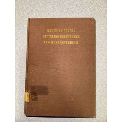 Matthias Lexers mittelhochdeutsches taschenwörterbuch