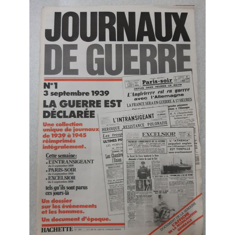 Journaux de guerre N° 1