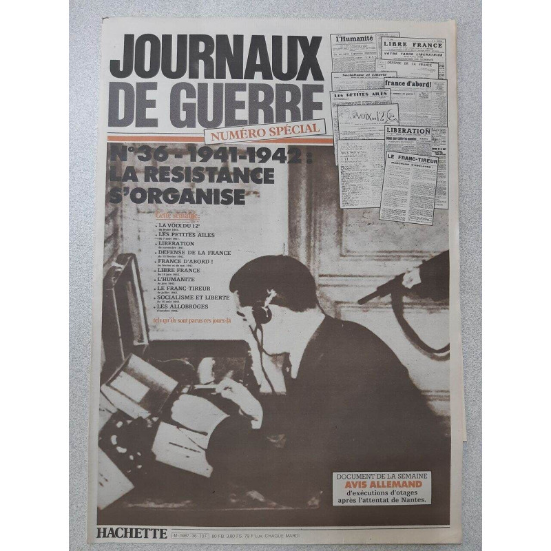Journaux de guerre N° 36 spécial