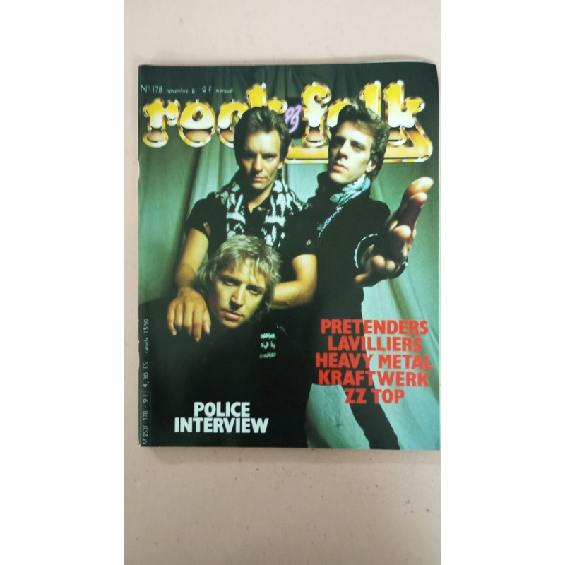 Revue Rock et Folk N° 178