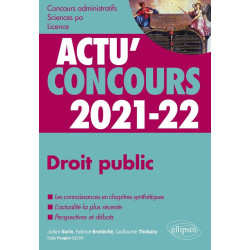 Droit public 2021-2022 - Cours et QCM (Actu' Concours)