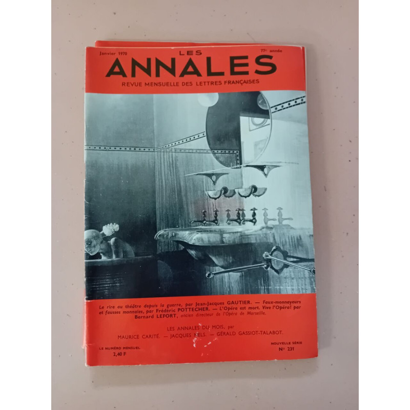 Revue Les annales des lettres françaises N° 231