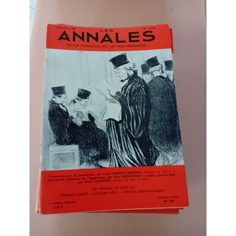 Revue Les annales des lettres françaises N° 239