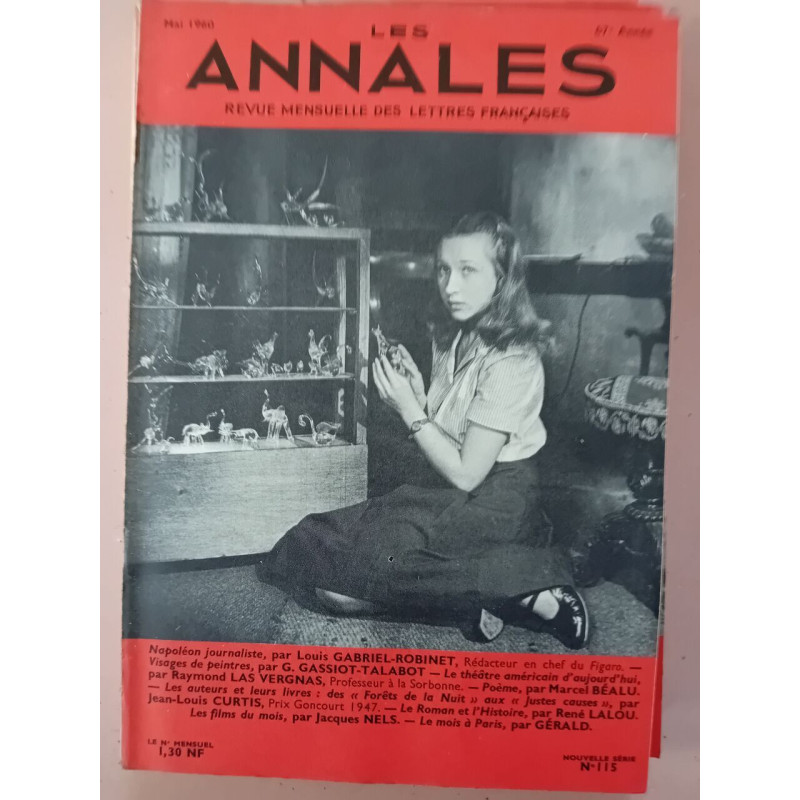 Revue Les annales des lettres françaises N° 115