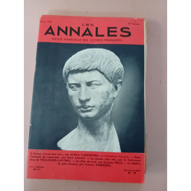 Revue Les annales des lettres françaises N° 78