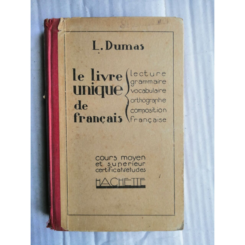 Le livre unique de francais