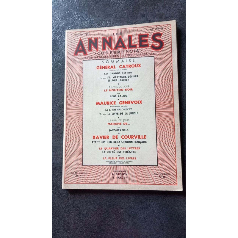 Les annales conferencia