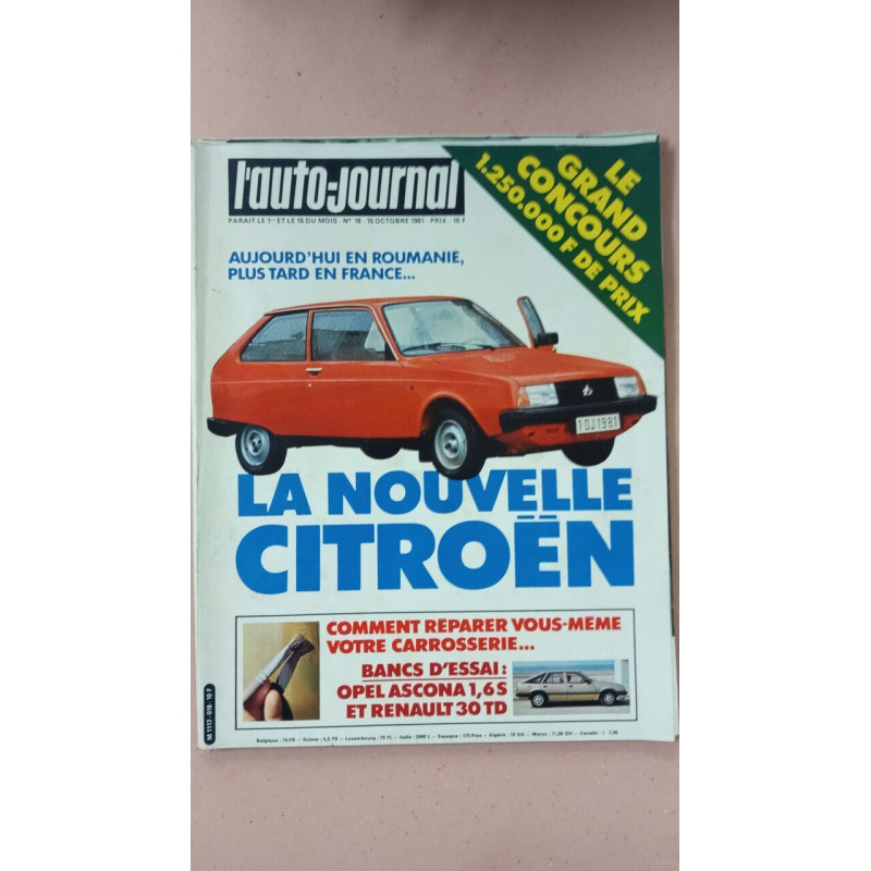 Revue L'auto Journal N° 18