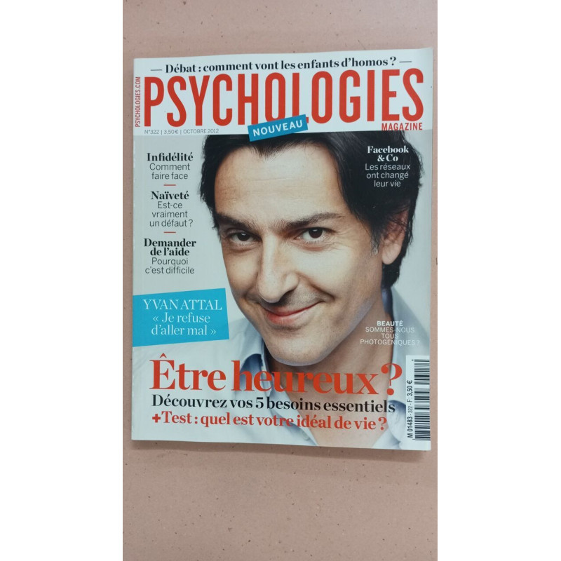 Revue Psychologies N° 322