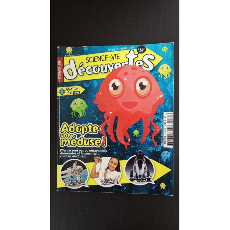 Revue Science et Vie Découverrtes 7 à 12 ans N° 213