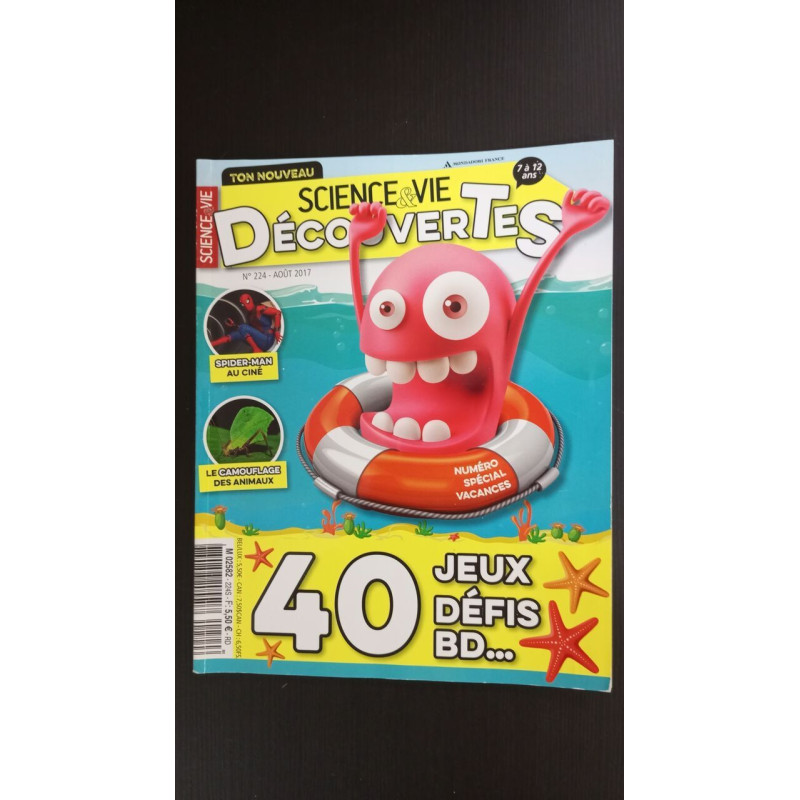 Revue Science et Vie Découverrtes 7 à 12 ans N° 224