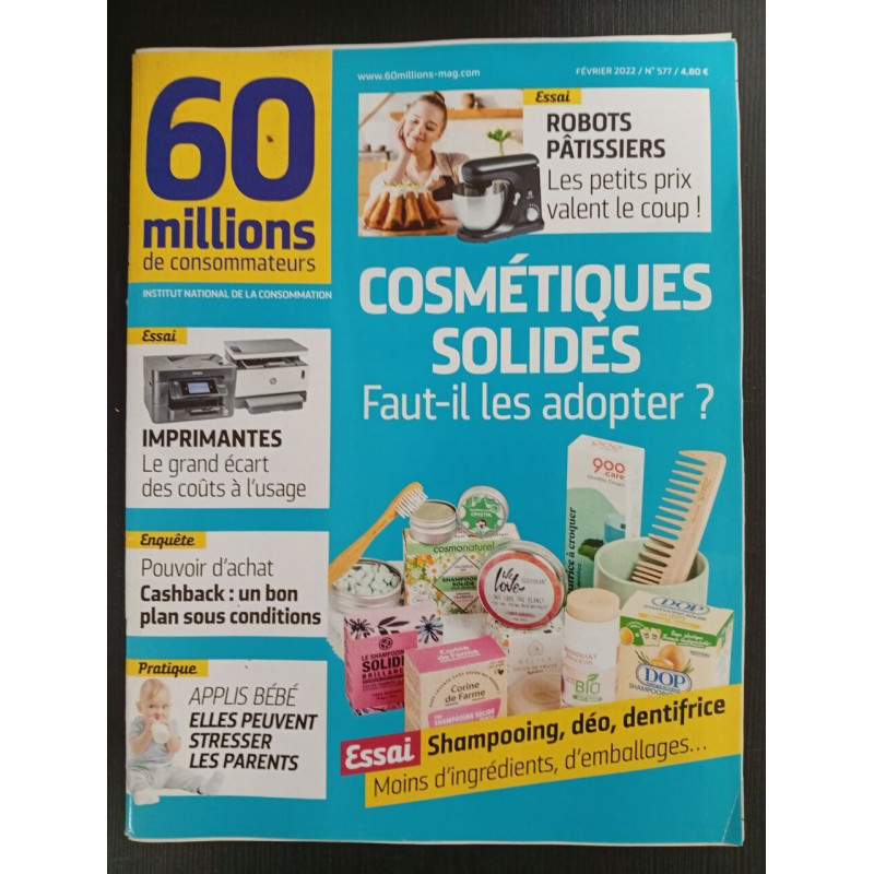 Revue 60 millions de consommateurs N° 577