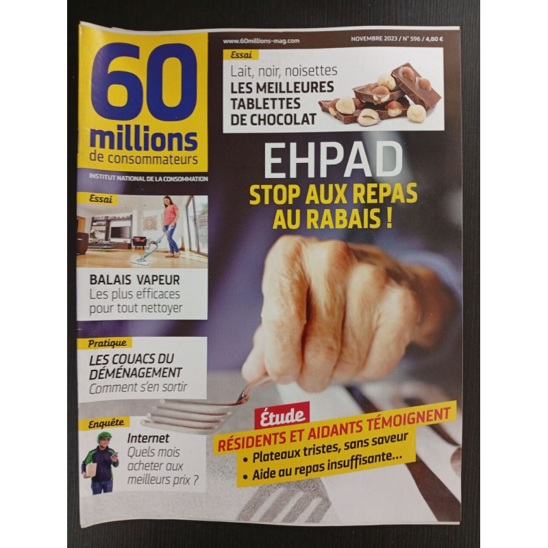 Revue 60 millions de consommateurs N° 596