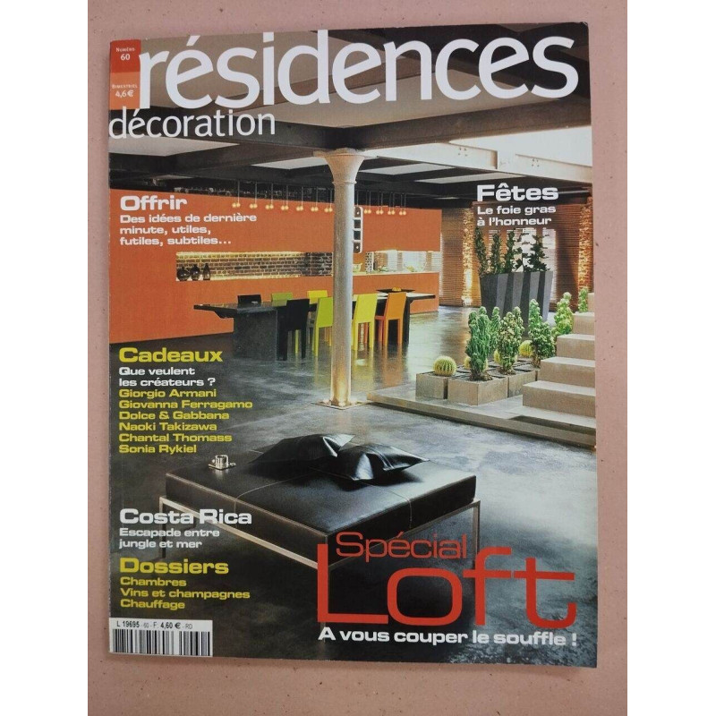 Revue Résidence Décoration Magazine N° 60