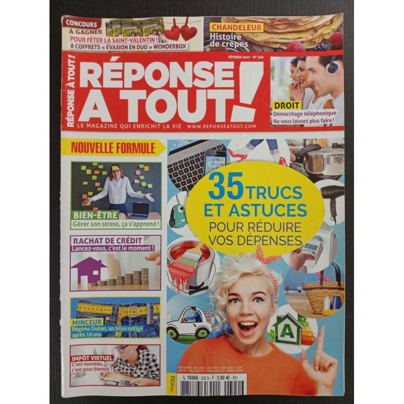 Revue Réponse à tout N° 320 S