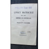 Livret matricule de parachute d'aviation nº330
