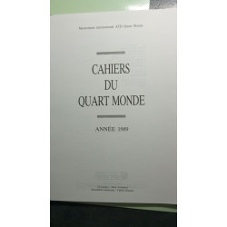 Cahiers du quart monde année 1989