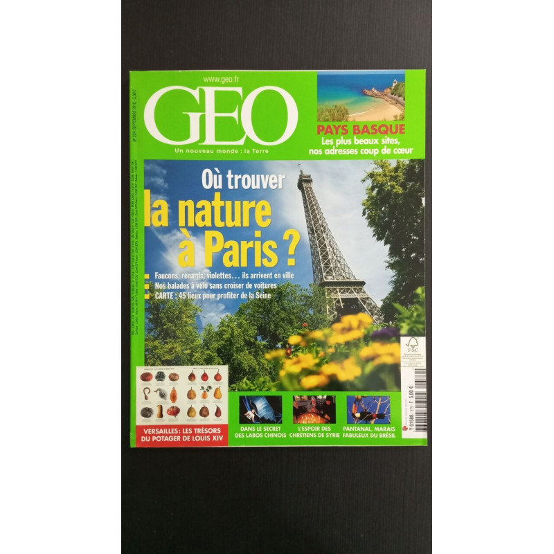 Revue Géo Magazine N° 379