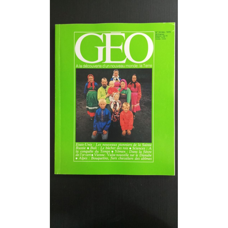 Revue Géo Magazine N° 10