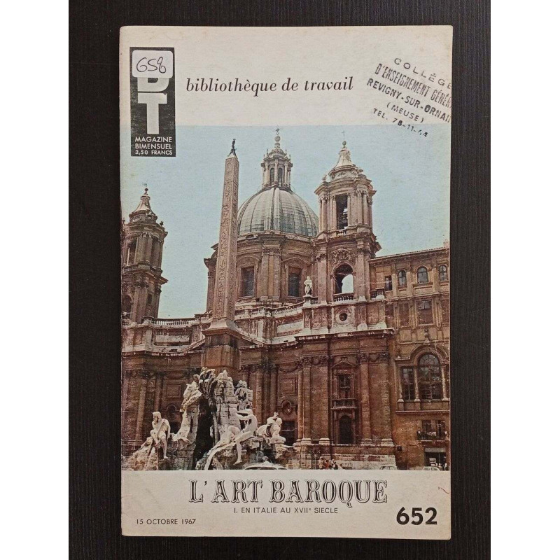 Revue Bibliothèque de Travail N° 652