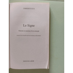 Le signe. histoire et analyse d'un concept (Ldp Bib.Essais)