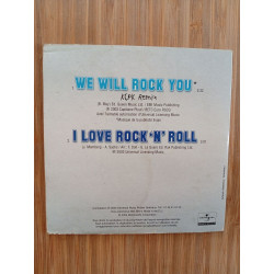 Le cd 2 titres incontounable! We will rock you + i love rock' n' roll