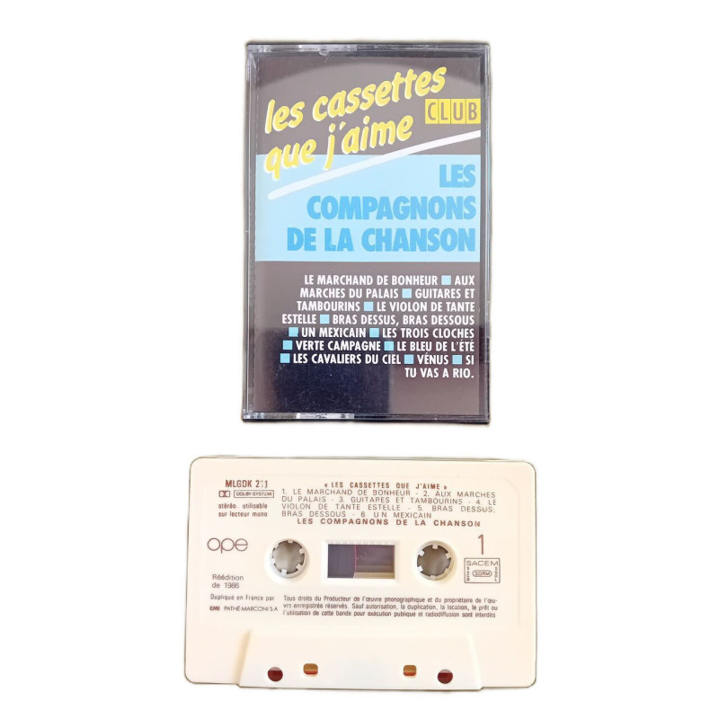 K7 Audio : Les Cassettes que j'aime - Les Compagnons de la Chanson