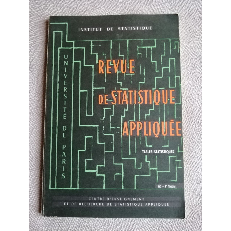 Revue de Statistique appliquée