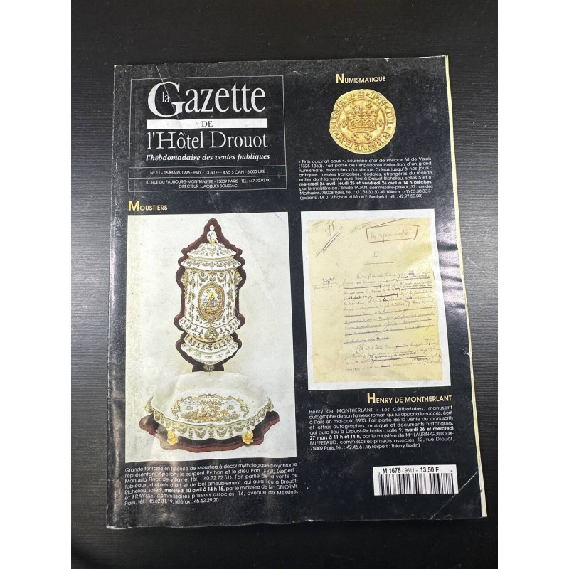 La Gazette de l'Hôtel Drouot n°9611