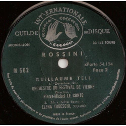 Guillaume Tell: Ouverture Et Air "Selva Opaca"