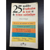 25 modèles d'explication de texte et de lecture méthodique