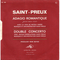 Adagio Romantique Pour Une Voix / Double Concerto Pour Voix Et Piano