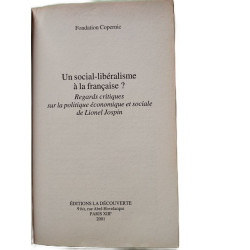 Un Social-Liberalisme A La Francaise ? Regards Critiques Sur La...