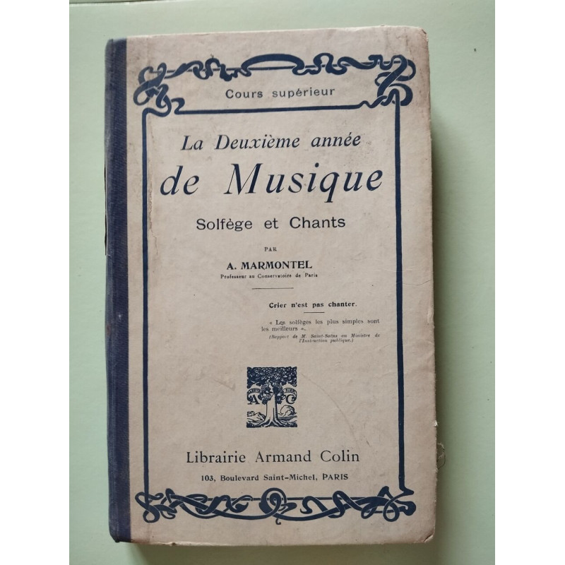 La deuxième année de musique solfège et Chants