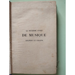 La deuxième année de musique solfège et Chants