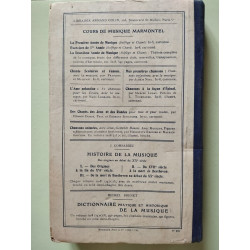 La deuxième année de musique solfège et Chants