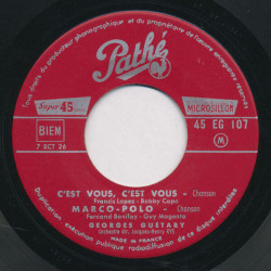 Moulin Rouge / Ma Chanson / C'est Vous C'est Vous / Marco-Polo