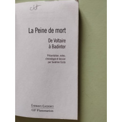 La peine de mort de Voltaire à Badinter