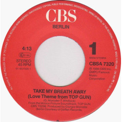 Take My Breath Away (Love Theme From "Top Gun")